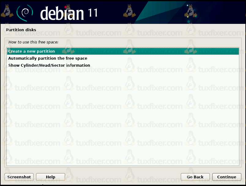 Debian Bullseye create new partition