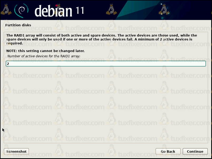 Debian 11 Bullseye active devices for raid1