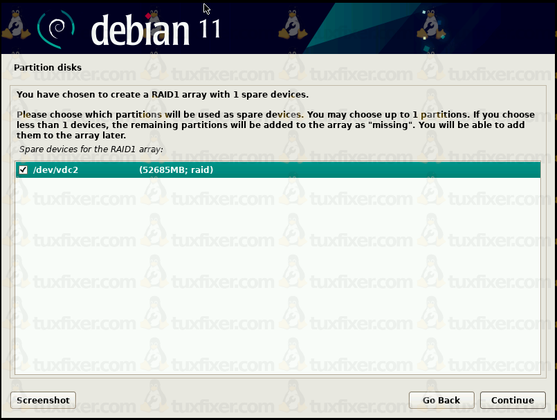 Debian 11 Bullseye RAID1 hot spare