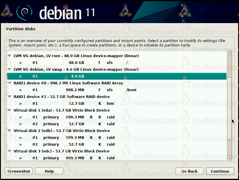 Debian 11 Bullseye create swap partition