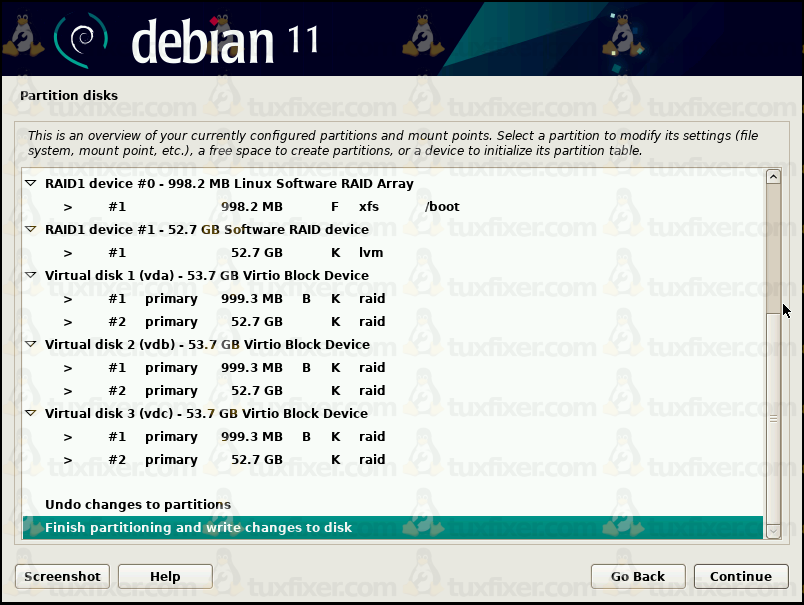 Debian 11 Bullseye write changes to disk