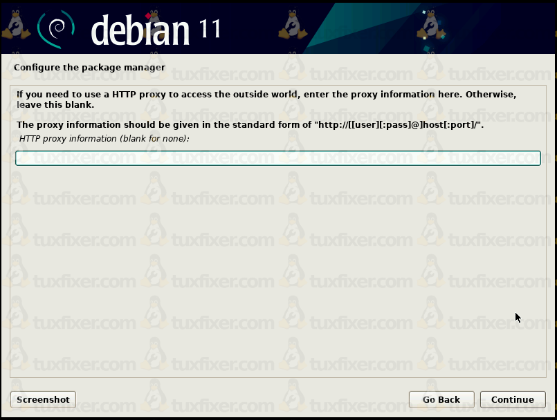 Debian 11 Bullseye use proxy server