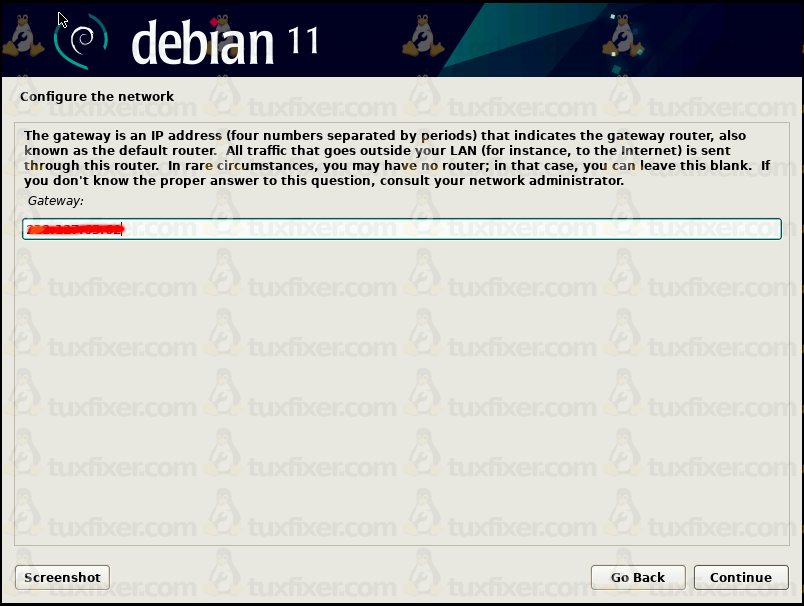 debian 11 configure network gateway