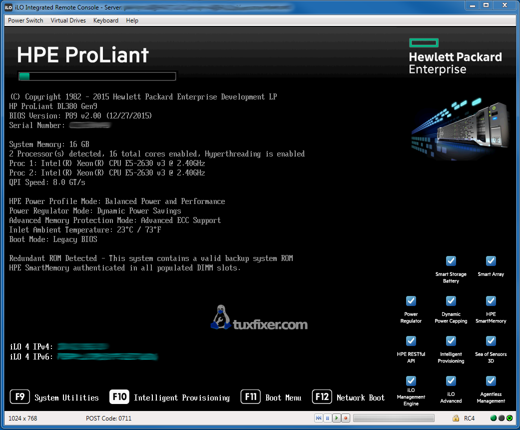 hp smart array controller launch setup